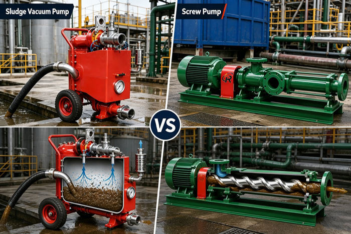 Sludge Vacuum Pump vs Screw Pump: What's the Difference?