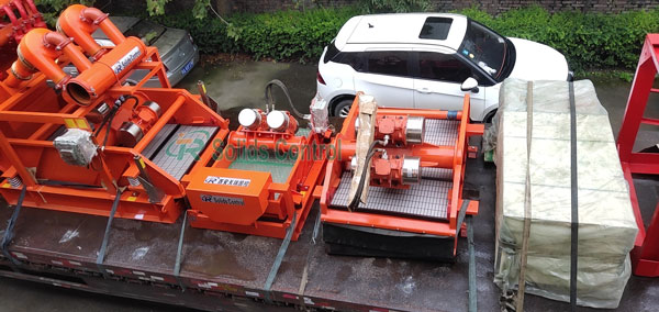Vibrating screen for piling machine shipped to India