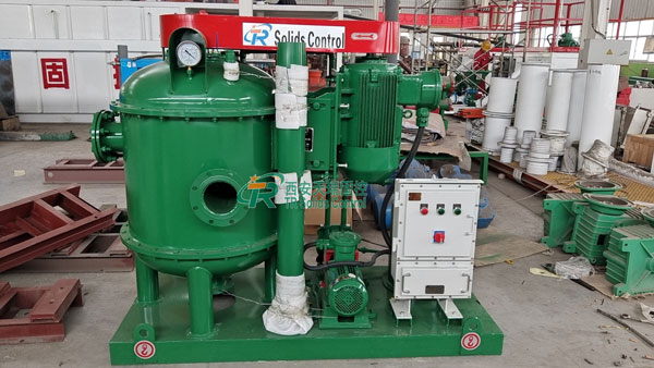 mud Vacuum degasser | sludge dewatering press