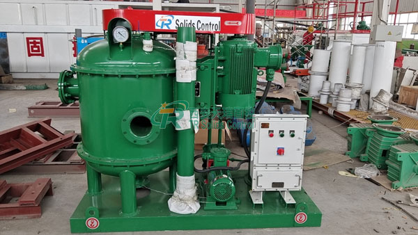 Vacuum degasser for filtering negative pressure drilling fluid (negative pressure degasser)