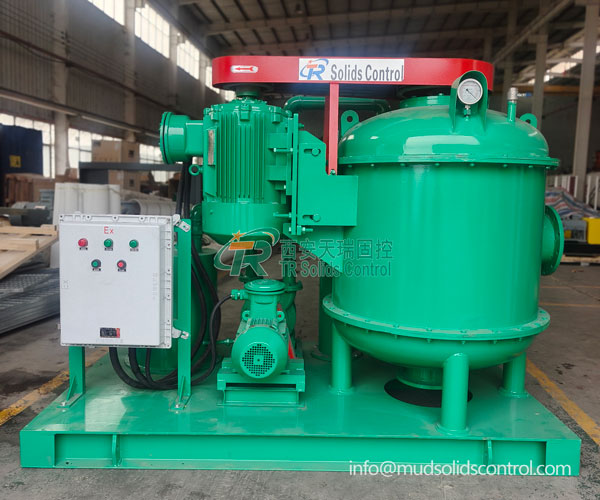 Drilling fluid vacuum degasser for mud system in Germany