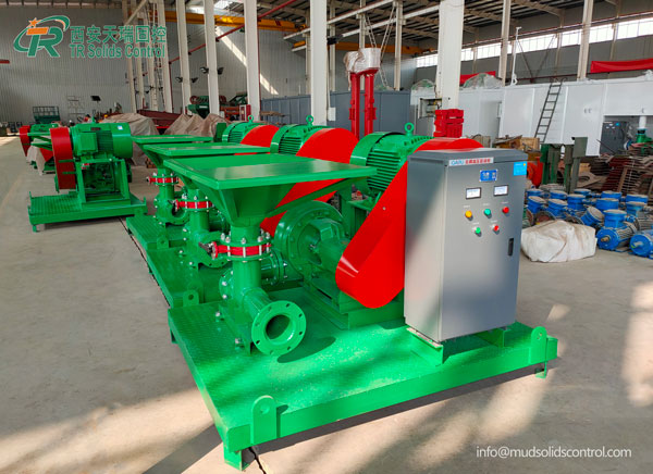 Mud shear device, turbine shear pump, mud mixing hopper | TR Solids Control