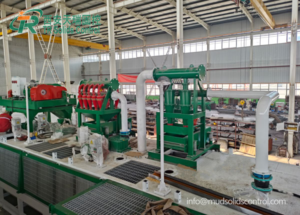 Solid control equipment for removing drill cuttings, Mud recycling system