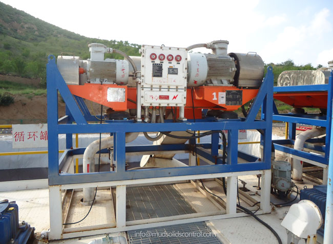 decanter centrifuge for oilfield mud management drilling fluids recycling