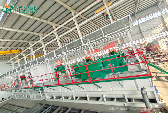 five stage solids control system for oil and gas drilling