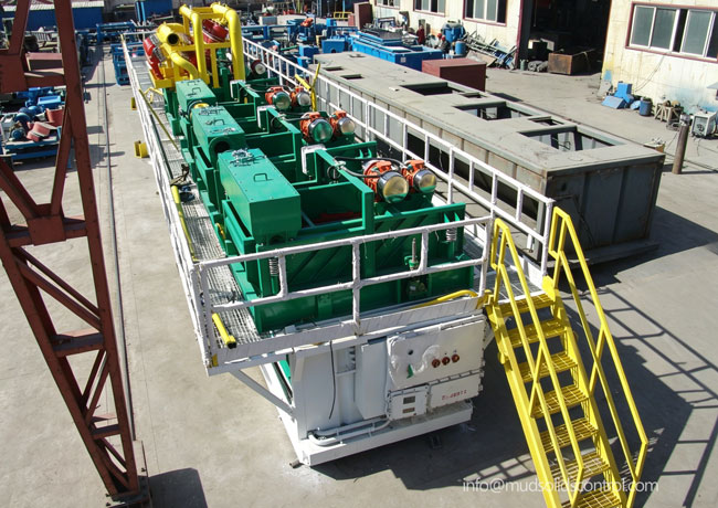 Cost-effective drilling mud processing system replacing Derrick/MI-SWACO
