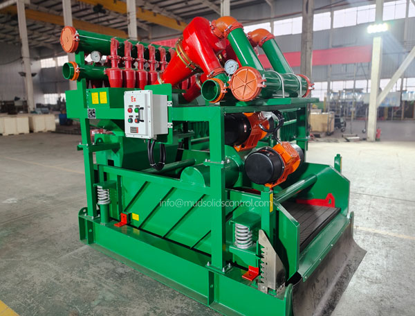 integrated mud cleaner combining desilters and fine mesh shaker