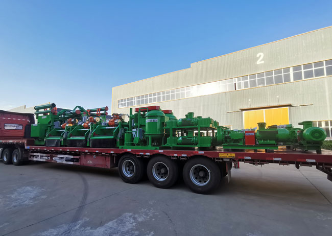 TR mud cleaner,shale shaker,degasser,agitator and drilling equipment shipment