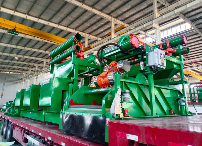 Oilfield mud treatment equipment for drilling solids control system