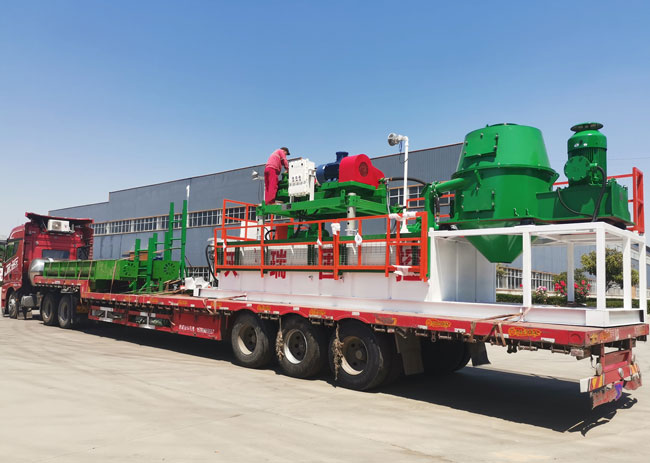 TR Solids Control Non landing system for well site solids management