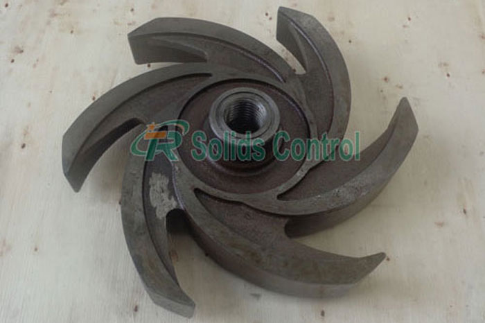 Mud pump impeller for drilling fluid centrifugal pump