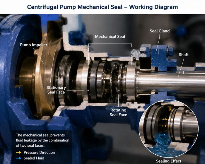 Centrifugal sand pump mechanical seal structure and components Centrifugal sand pump mechanical seal structure and components