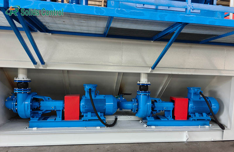 Two TRSB5x4-12J centrifugal pumps in duty and standby configuration Two TRSB5x4-12J centrifugal pumps in duty and standby configuration