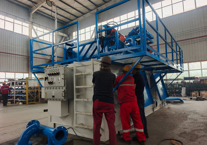 Factory-assembled HDD mud recycling system for Israeli directional drilling Factory-assembled HDD mud recycling system for Israeli directional drilling