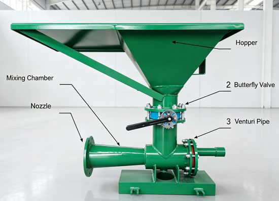 Venturi Jet Hopper Structure