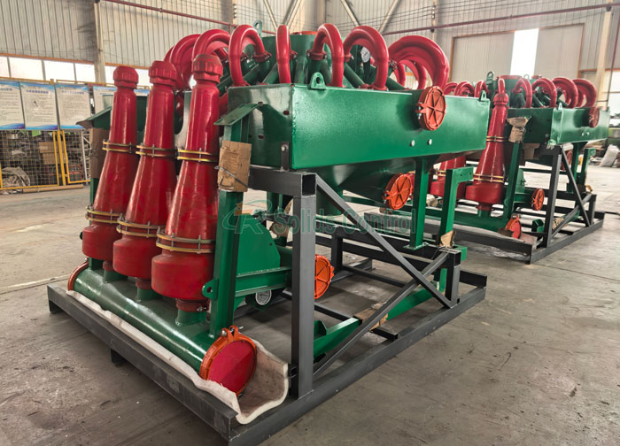 desander and desilter hydrocyclones in a ZJ50 solids control system