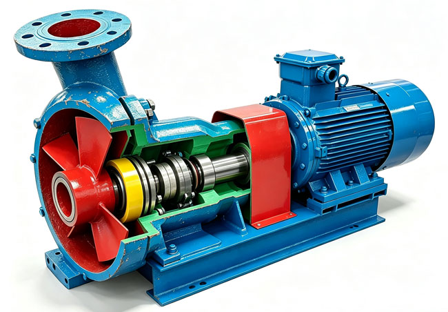 Open impeller, casing and wear components of a non-clog centrifugal pump for drilling fluid Open impeller, casing and wear components of a non-clog centrifugal pump for drilling fluid