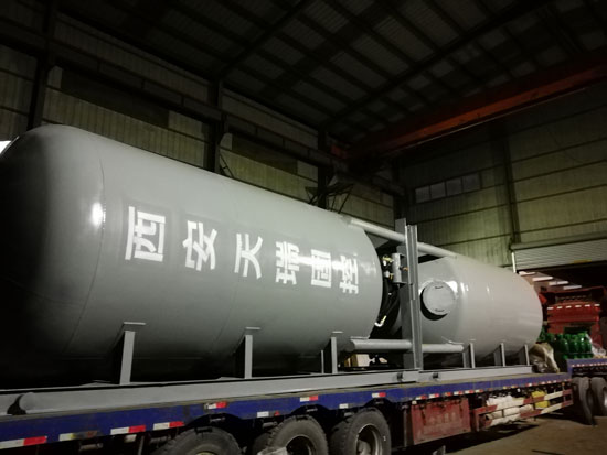 Oilfield Vertical Ash Tank shipment