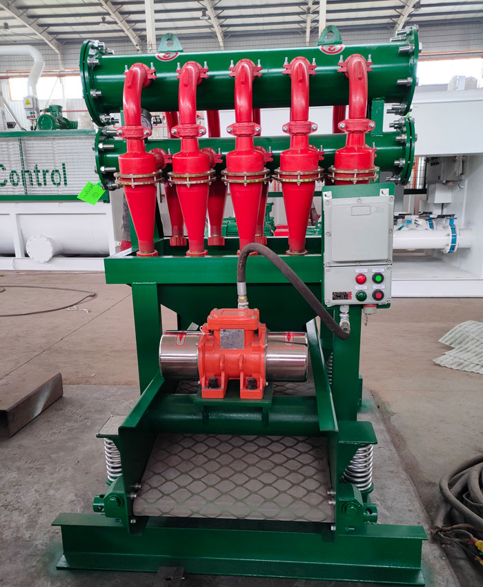oilfield drilling desilter with 4-inch hydrocyclones
