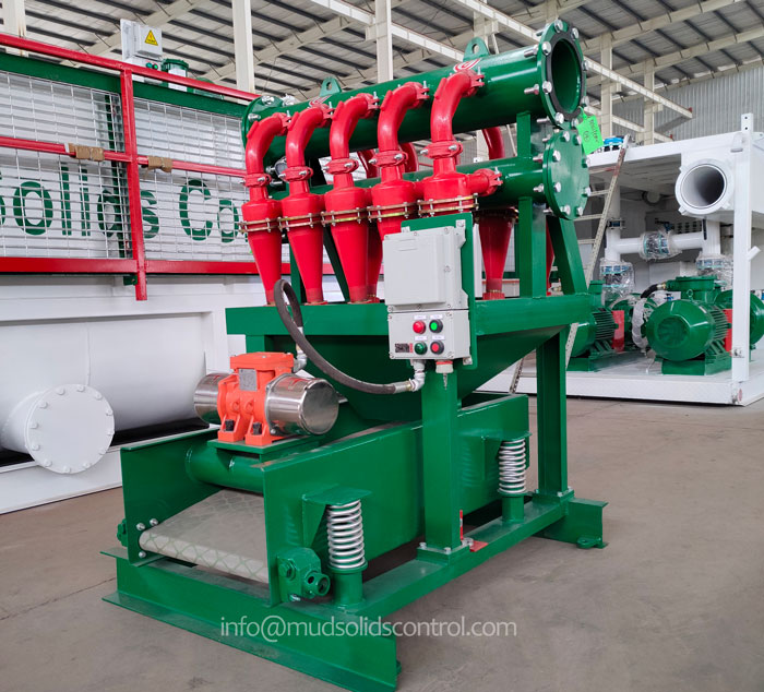 drilling desilter underflow shaker for solids and liquid separation