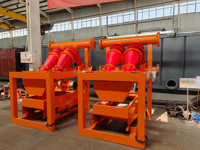 two-cone drilling desander with one hydrocyclone offline for maintenance two-cone drilling desander with one hydrocyclone offline for maintenance