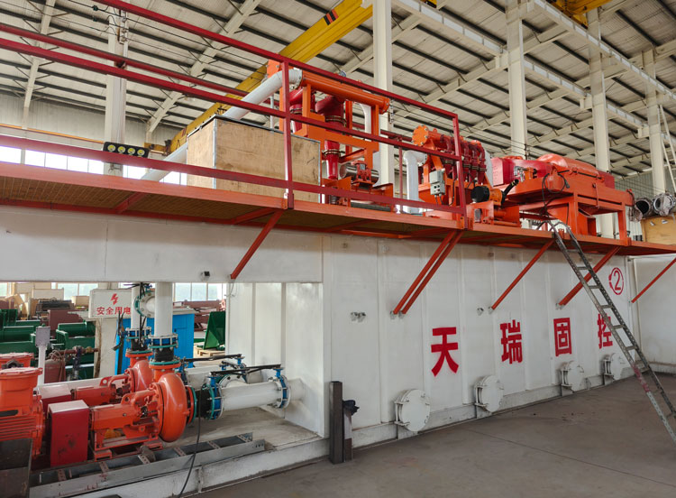 two-cone desander bank with its centrifugal feed pump and manifold gauge two-cone desander bank with its centrifugal feed pump and manifold gauge